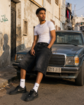Jort Denim Noir Oversize Streetwear