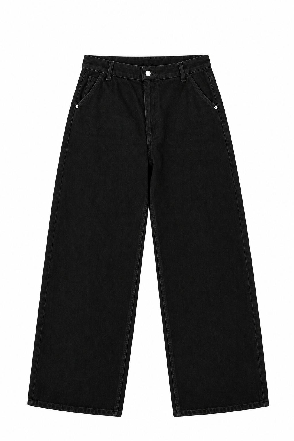 Jean Baggy Noir Vintage – Coupe Large & Décontractée